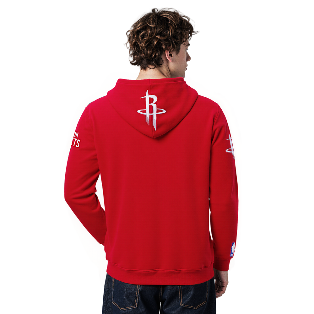 NBA HOUSTON ROCKETS CITY ARCH MEN'S FLC PO HOODIE (RED)