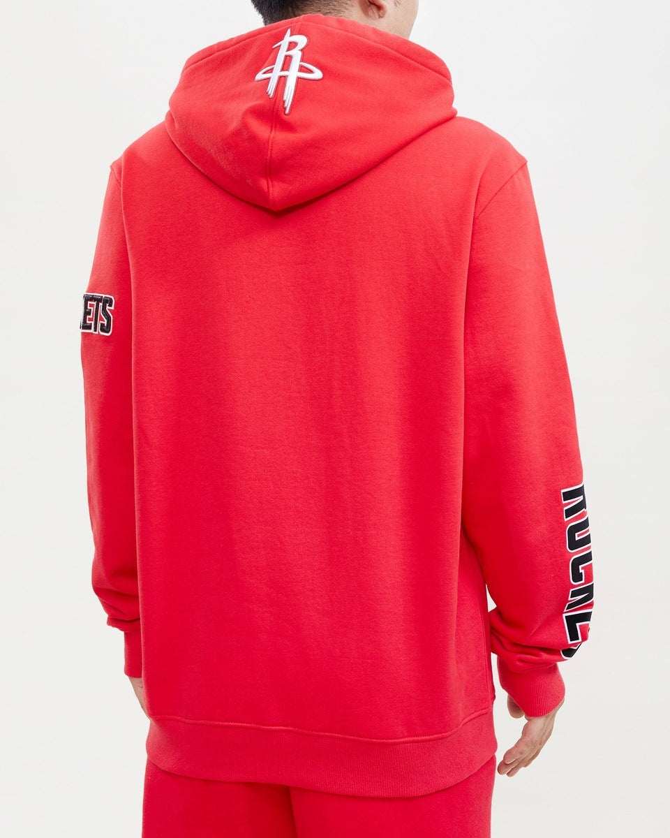 NBA HOUSTON ROCKETS CLASSIC MEN'S PULLOVER HOODIE (RED)
