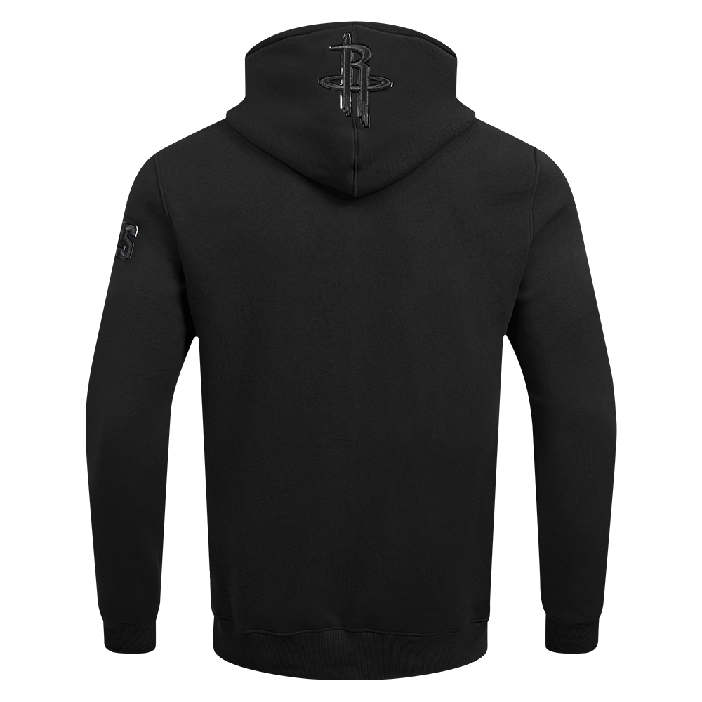 NBA HOUSTON ROCKETS TRIPLE BLACK CHANDAIL À CAPUCHON EN MAILLE DOUBLE POUR HOMME (TRIPLE NOIR HOMME)