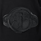 NBA HOUSTON ROCKETS TRIPLE BLACK CHANDAIL À CAPUCHON EN MAILLE DOUBLE POUR HOMME (TRIPLE NOIR HOMME)