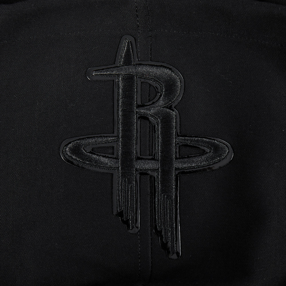 NBA HOUSTON ROCKETS TRIPLE BLACK CHANDAIL À CAPUCHON EN MAILLE DOUBLE POUR HOMME (TRIPLE NOIR HOMME)