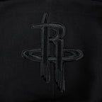 NBA HOUSTON ROCKETS TRIPLE BLACK CHANDAIL À CAPUCHON EN MAILLE DOUBLE POUR HOMME (TRIPLE NOIR HOMME)