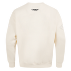 NBA HOUSTON ROCKETS NEUTRAL MEN'S DROP SHOULDER FLC CREWNECK (EGGSHELL)