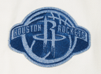 NBA HOUSTON ROCKETS VARSITY BLUES MEN'S DENIM VARSITY JACKET (DENIM/LINEN)