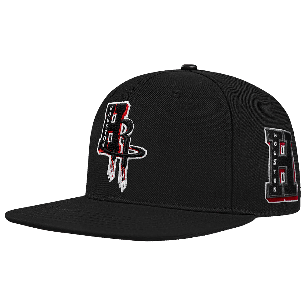 NBA HOUSTON ROCKETS MASHUP UNISEX WOOL SNAPBACK HAT (BLACK)