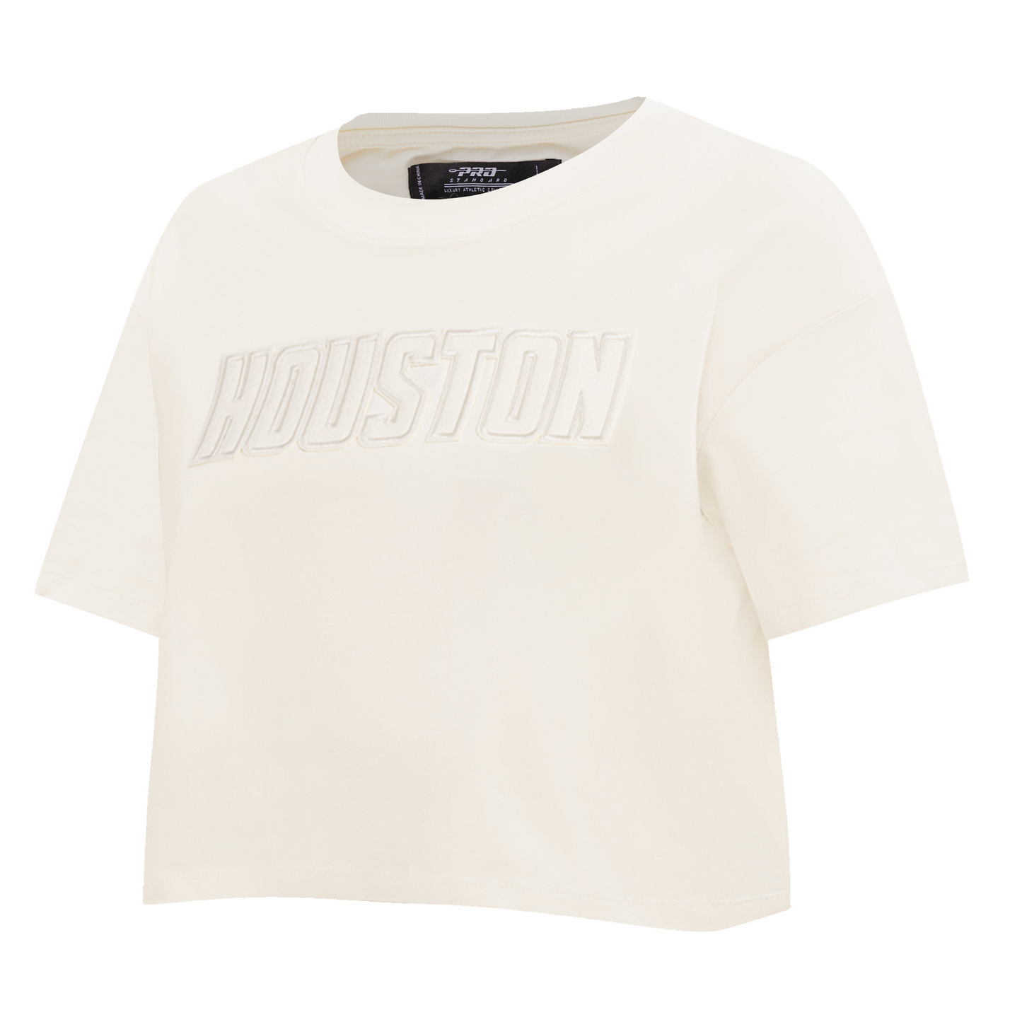 NBA HOUSTON ROCKETS NEUTRAL WOMEN'S BOXY TEE (EGGSHELL)