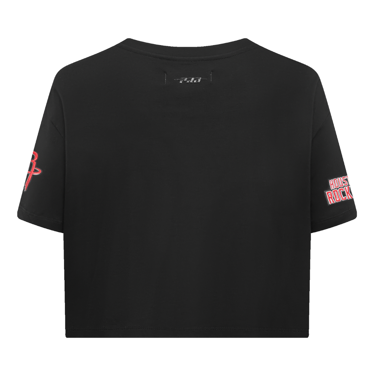 NBA HOUSTON ROCKETS SCRIPT TAIL T-SHIRT EN JERSEY SIMPLE À COUPE CARRÉE POUR FEMME (NOIR)