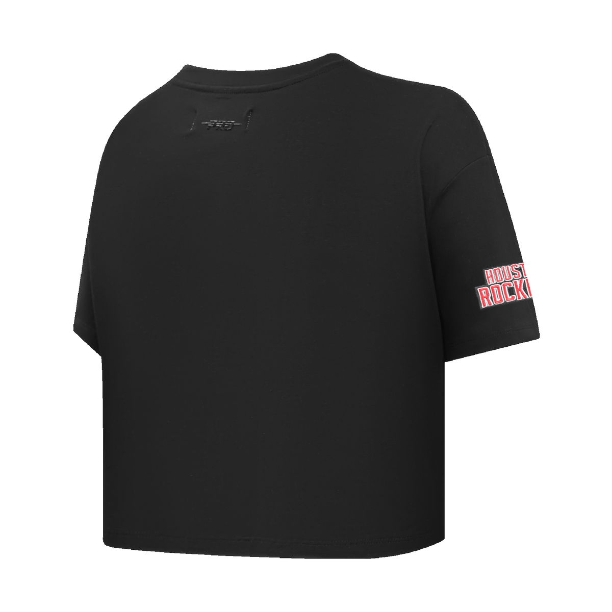 NBA HOUSTON ROCKETS SCRIPT TAIL T-SHIRT EN JERSEY SIMPLE À COUPE CARRÉE POUR FEMME (NOIR)