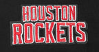 NBA HOUSTON ROCKETS SCRIPT TAIL T-SHIRT EN JERSEY SIMPLE À COUPE CARRÉE POUR FEMME (NOIR)