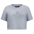 NBA HOUSTON ROCKETS REVERSE FRENCH TERRY WOMEN'S SJ BOXY TEE (DARK HEATHER GRAY)