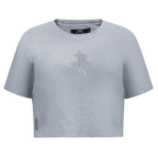 NBA HOUSTON ROCKETS REVERSE FRENCH TERRY WOMEN'S SJ BOXY TEE (DARK HEATHER GRAY)