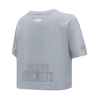NBA HOUSTON ROCKETS REVERSE FRENCH TERRY WOMEN'S SJ BOXY TEE (DARK HEATHER GRAY)