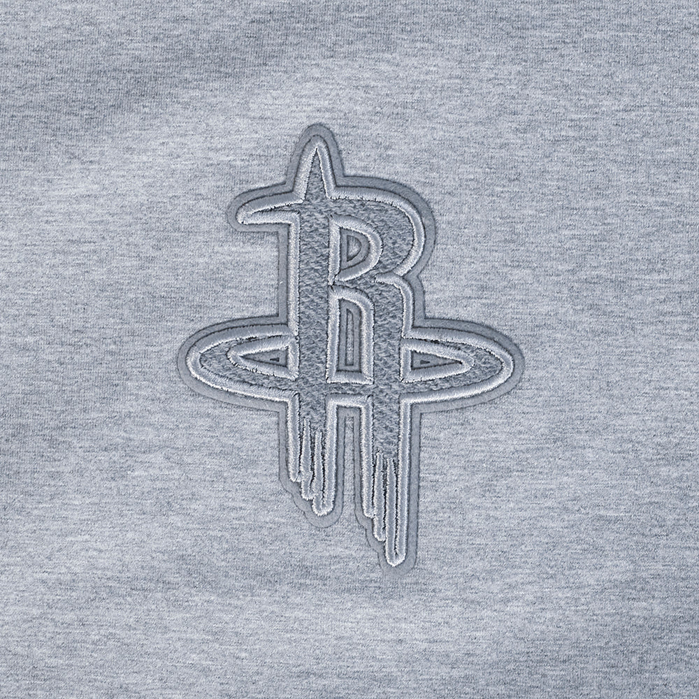 NBA HOUSTON ROCKETS REVERSE FRENCH TERRY WOMEN'S SJ BOXY TEE (DARK HEATHER GRAY)