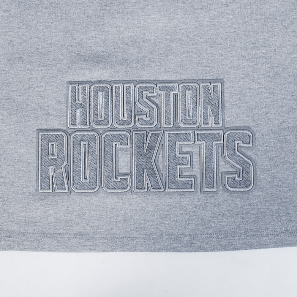NBA HOUSTON ROCKETS REVERSE FRENCH TERRY WOMEN'S SJ BOXY TEE (DARK HEATHER GRAY)