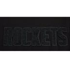 NBA HOUSTON ROCKETS TRIPLE BLACK BIG BOY'S SS STRIPED RIB TEE (JET BLACK)
