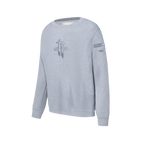NBA HOUSTON ROCKETS NEUTRAL BIG BOY'S FLC CREWNECK (DARK HEATHER GRAY)