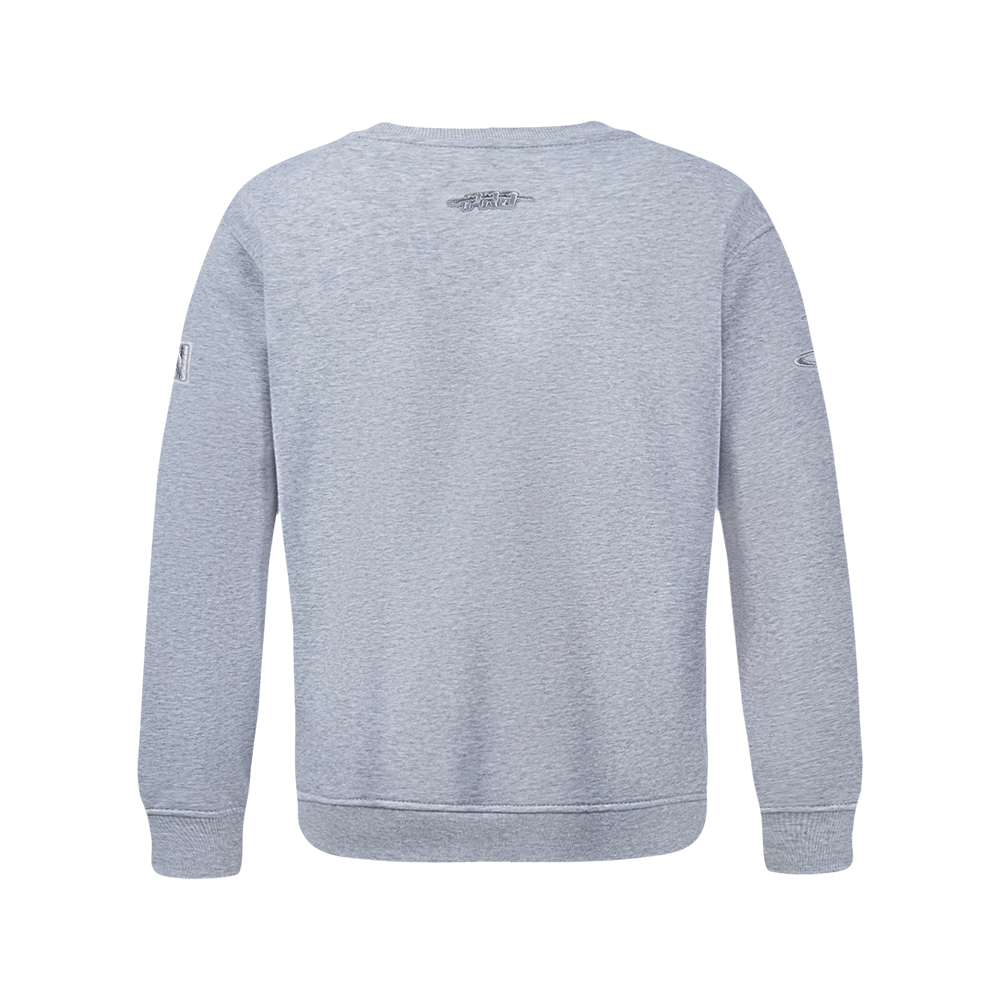 NBA HOUSTON ROCKETS NEUTRAL BIG BOY'S FLC CREWNECK (DARK HEATHER GRAY)