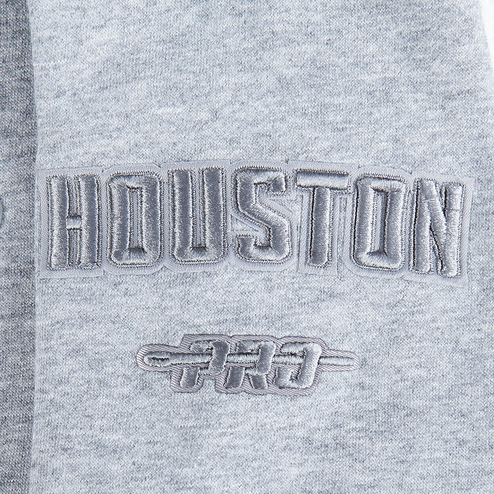 NBA HOUSTON ROCKETS NEUTRAL BIG BOY'S FLC CREWNECK (DARK HEATHER GRAY)