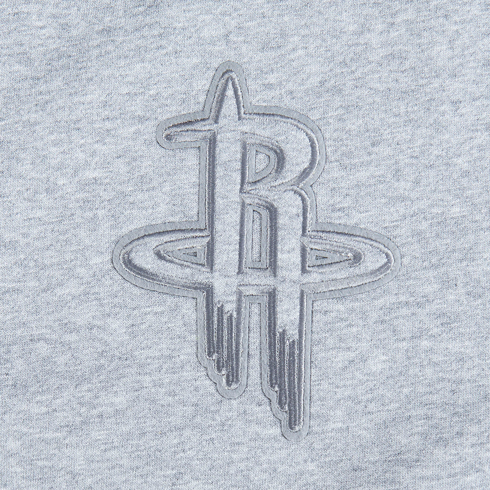 NBA HOUSTON ROCKETS NEUTRAL BIG BOY'S FLC CREWNECK (DARK HEATHER GRAY)