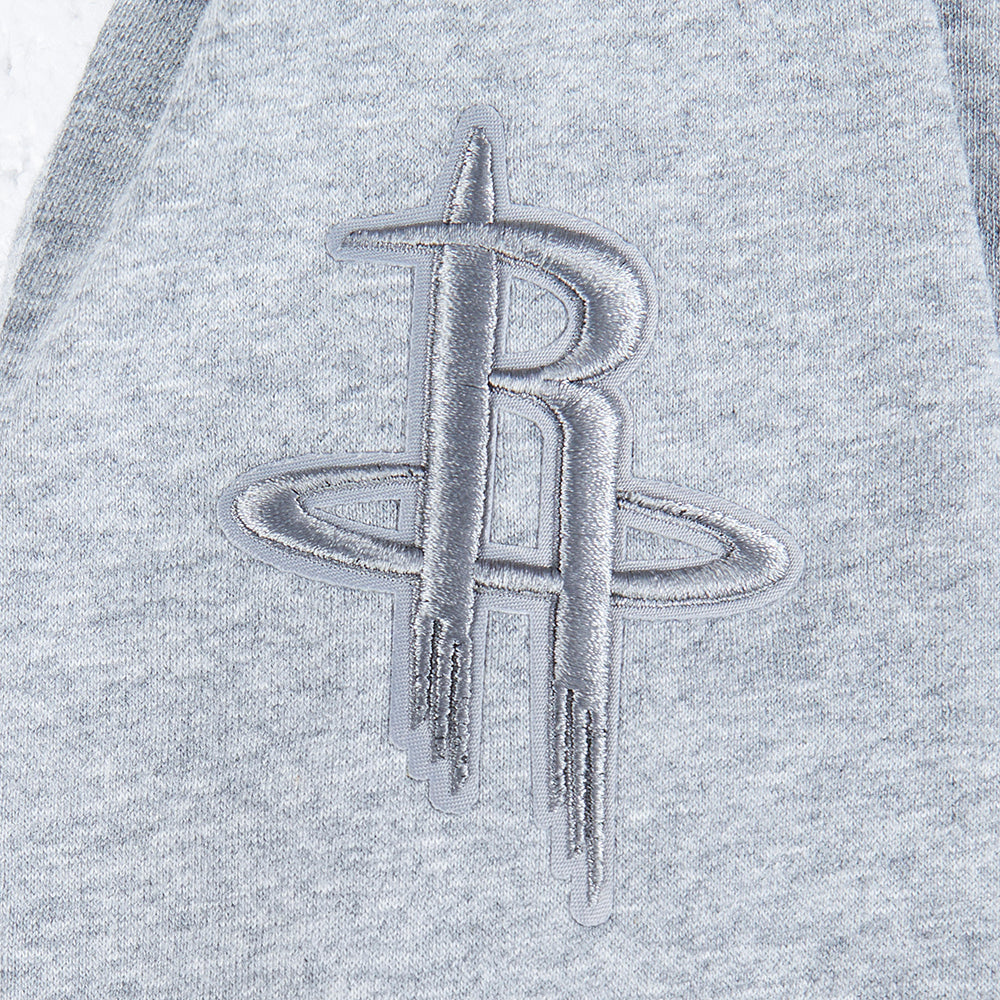 NBA HOUSTON ROCKETS NEUTRAL BIG BOY'S FLC CREWNECK (DARK HEATHER GRAY)