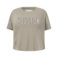 NBA HOUSTON ROCKETS NEUTRAL BIG GIRL'S SS BOXY TEE (TAUPE)
