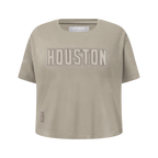 NBA HOUSTON ROCKETS NEUTRAL BIG GIRL'S SS BOXY TEE (TAUPE)