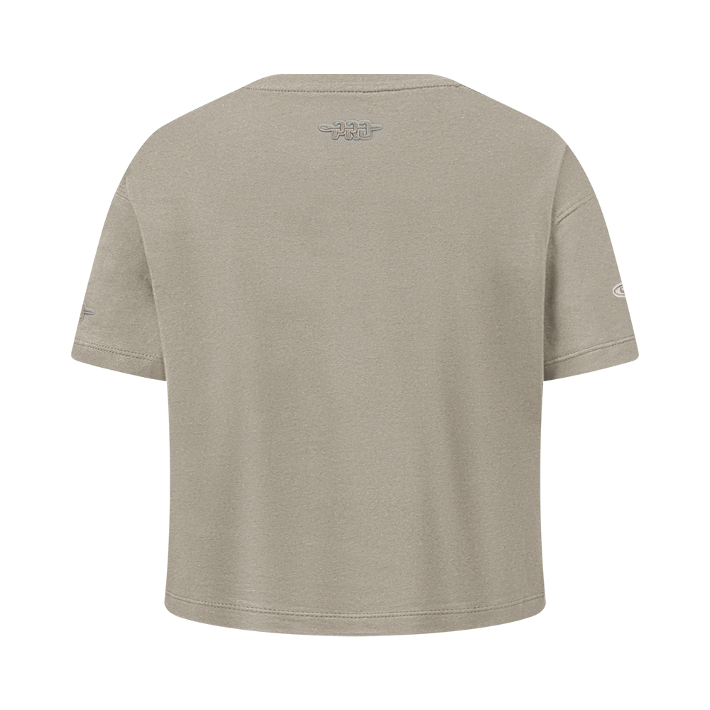 NBA HOUSTON ROCKETS NEUTRAL BIG GIRL'S SS BOXY TEE (TAUPE)