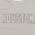 NBA HOUSTON ROCKETS NEUTRAL BIG GIRL'S SS BOXY TEE (TAUPE)
