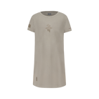 NBA HOUSTON ROCKETS NEUTRAL BIG GIRL'S TEE DRESS (TAUPE)