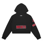 NBA HOUSTON ROCKETS CLASSIC BIG GIRL'S FLC FZ HOODIE (BLACK)