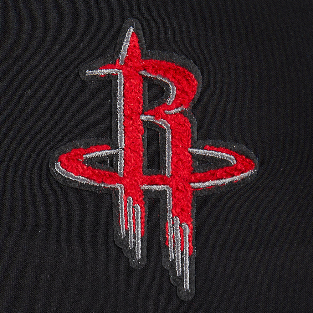 NBA HOUSTON ROCKETS CLASSIC BIG GIRL'S FLC FZ HOODIE (BLACK)