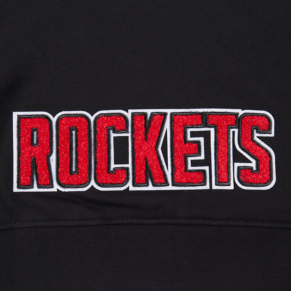 NBA HOUSTON ROCKETS CLASSIC BIG GIRL'S FLC FZ HOODIE (BLACK)
