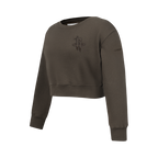 NBA HOUSTON ROCKETS NEUTRAL CHANDAIL À COL ROND EN MOLLETON POUR FILLE JUNIOR (TAUPE FONCÉ)