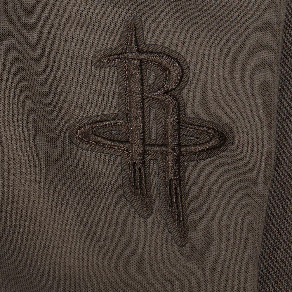 NBA HOUSTON ROCKETS NEUTRAL CHANDAIL À COL ROND EN MOLLETON POUR FILLE JUNIOR (TAUPE FONCÉ)