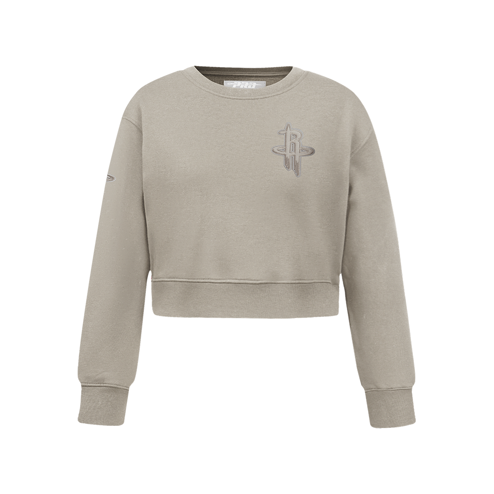 NBA HOUSTON ROCKETS NEUTRAL CHANDAIL À COL ROND EN MOLLETON POUR FILLE JUNIOR (TAUPE)
