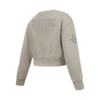 NBA HOUSTON ROCKETS NEUTRAL CHANDAIL À COL ROND EN MOLLETON POUR FILLE JUNIOR (TAUPE)