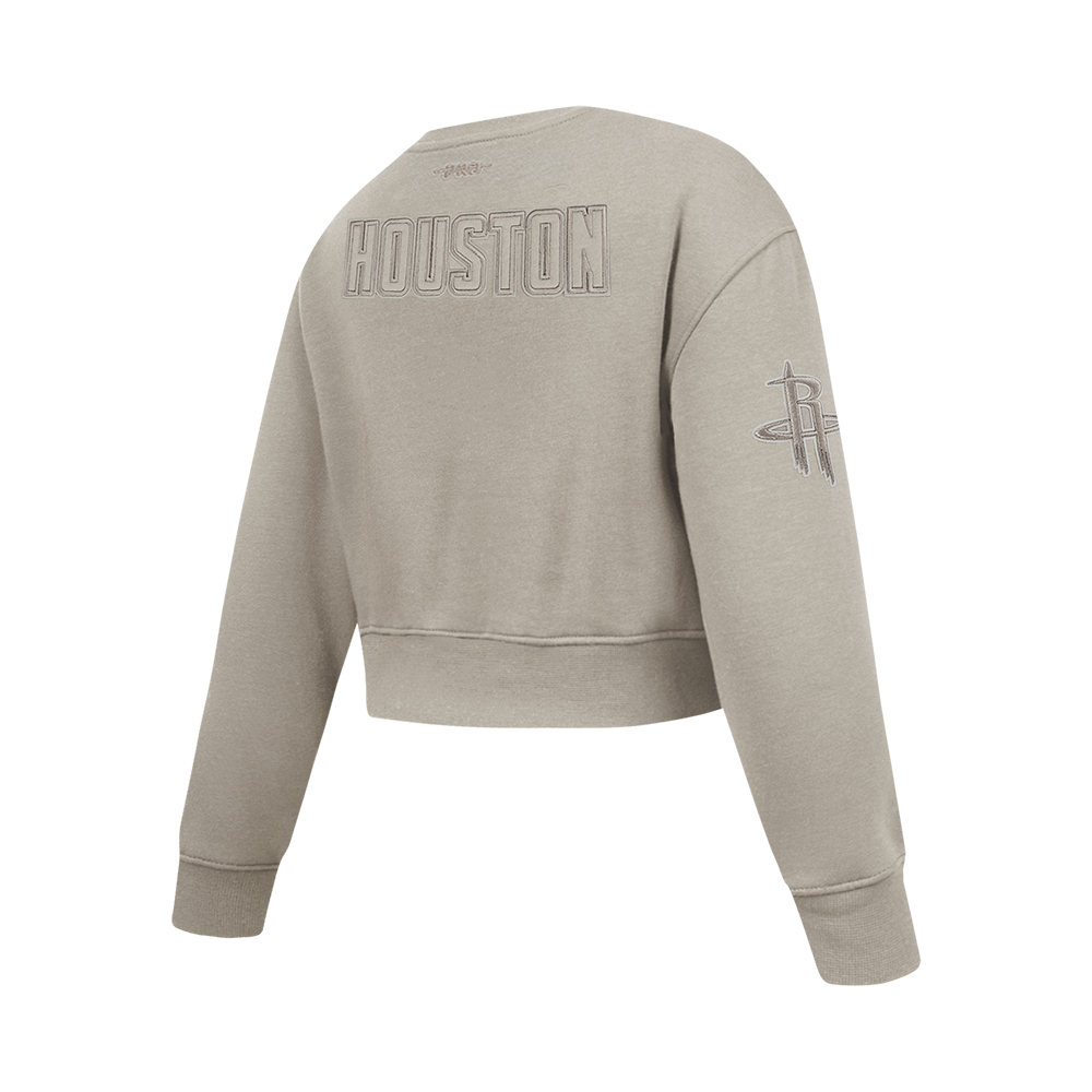 NBA HOUSTON ROCKETS NEUTRAL CHANDAIL À COL ROND EN MOLLETON POUR FILLE JUNIOR (TAUPE)