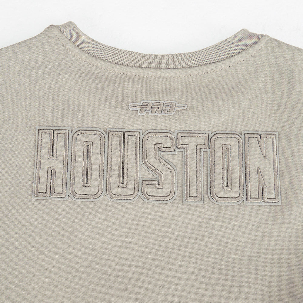 NBA HOUSTON ROCKETS NEUTRAL CHANDAIL À COL ROND EN MOLLETON POUR FILLE JUNIOR (TAUPE)