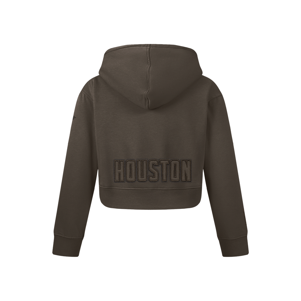 NBA HOUSTON ROCKETS NEUTRAL CHANDAIL À CAPUCHON EN MOLLETON POUR FILLE JUNIOR (TAUPE FONCÉ)