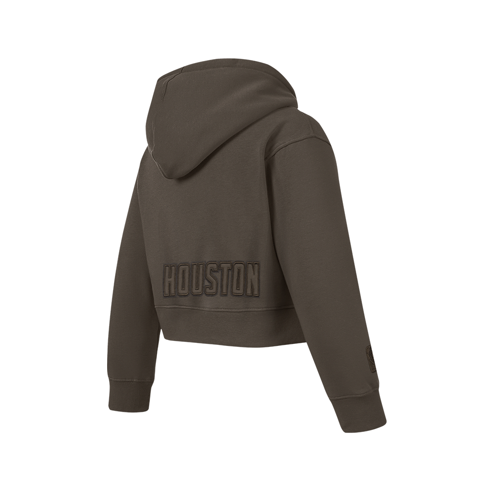 NBA HOUSTON ROCKETS NEUTRAL CHANDAIL À CAPUCHON EN MOLLETON POUR FILLE JUNIOR (TAUPE FONCÉ)