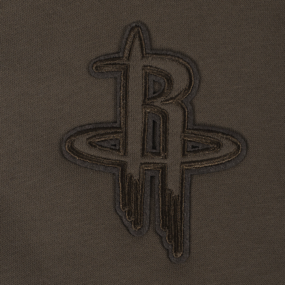NBA HOUSTON ROCKETS NEUTRAL CHANDAIL À CAPUCHON EN MOLLETON POUR FILLE JUNIOR (TAUPE FONCÉ)