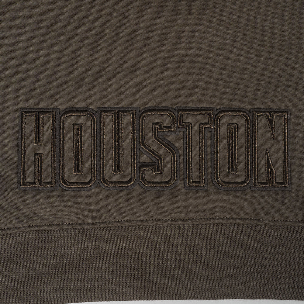 NBA HOUSTON ROCKETS NEUTRAL CHANDAIL À CAPUCHON EN MOLLETON POUR FILLE JUNIOR (TAUPE FONCÉ)