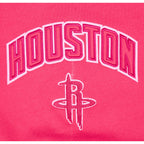 NBA HOUSTON ROCKETS TRIPLE PINK BIG GIRL'S FLC CREWNECK (BEETROOT PURPLE)