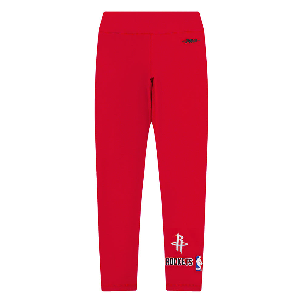 NBA HOUSTON ROCKETS RETRO CLASSIC BIG GIRLS LEGGING (RED)