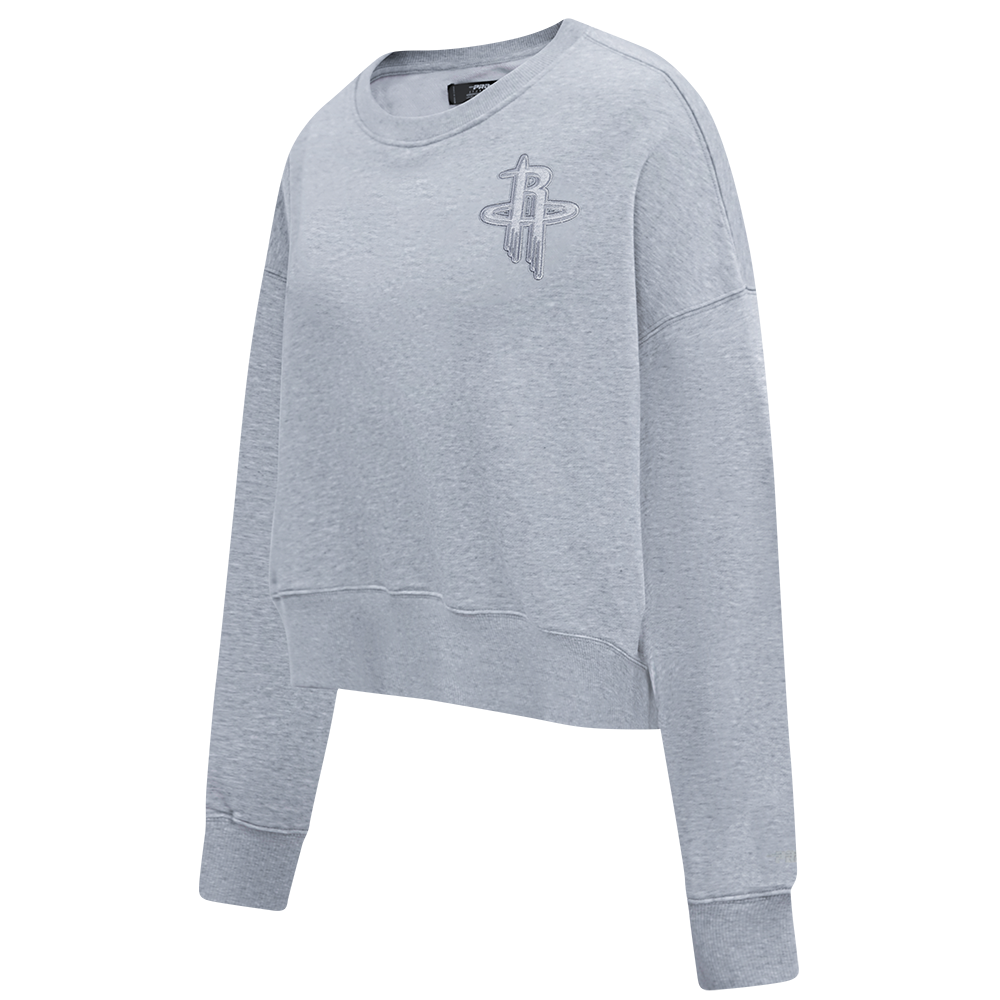 NBA HOUSTON ROCKETS NEUTRAL CHANDAIL À COL ROND POUR FEMME (GRIS CHINÉ FONCÉ)