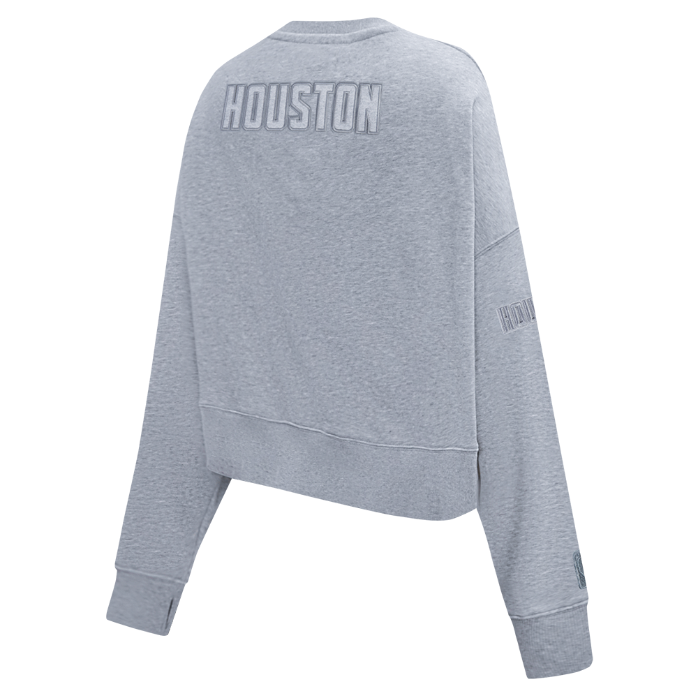 NBA HOUSTON ROCKETS NEUTRAL CHANDAIL À COL ROND POUR FEMME (GRIS CHINÉ FONCÉ)