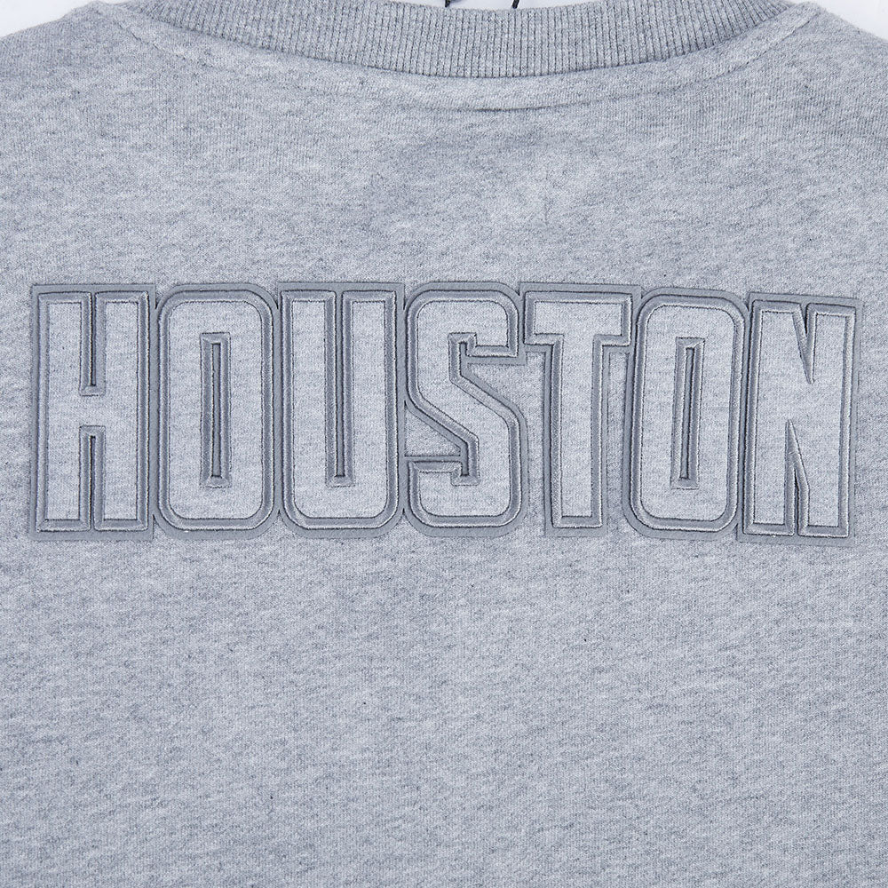 NBA HOUSTON ROCKETS NEUTRAL CHANDAIL À COL ROND POUR FEMME (GRIS CHINÉ FONCÉ)
