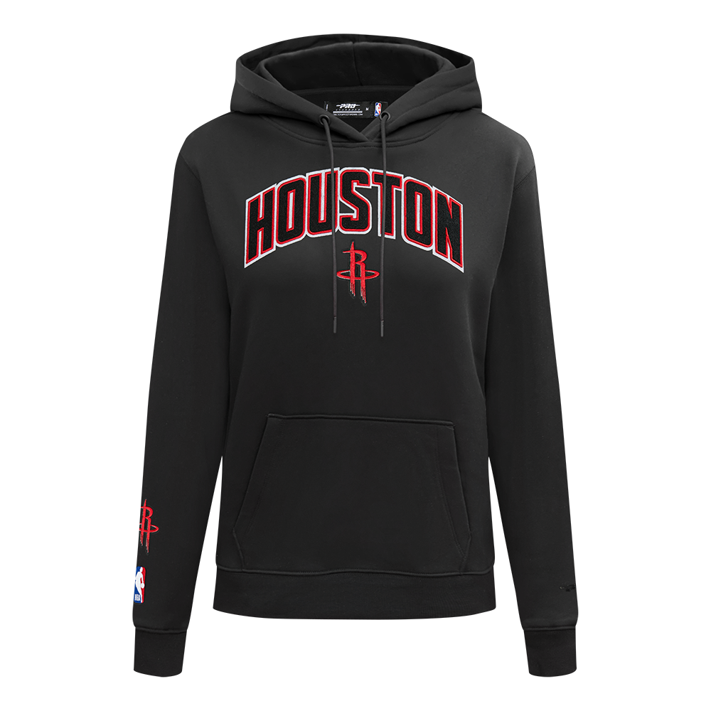 NBA HOUSTON ROCKETS CLASSIC PO HOODIE (BLACK)