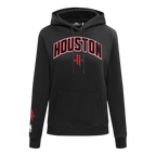 NBA HOUSTON ROCKETS CLASSIC PO HOODIE (BLACK)