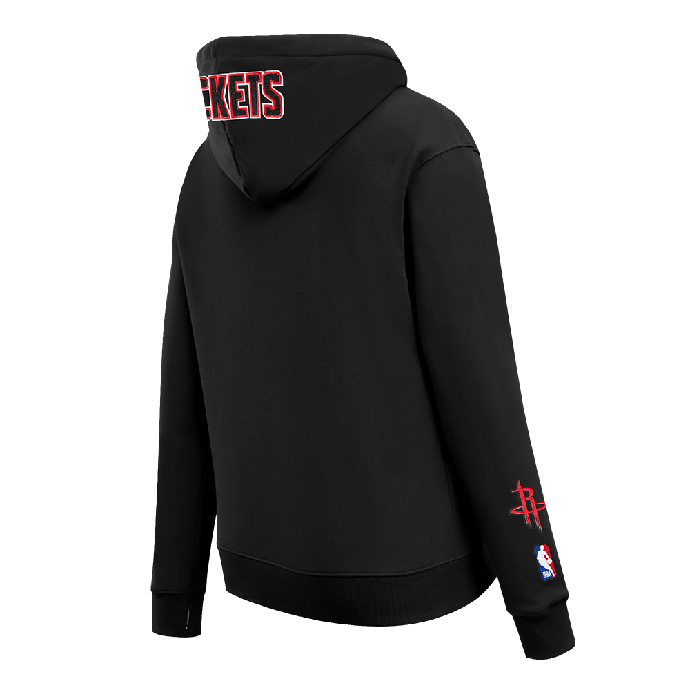 NBA HOUSTON ROCKETS CLASSIC PO HOODIE (BLACK)